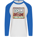 An Awesome Lorry Driver Funny Lorries Mens L/S Baseball T-Shirt White/Royal Blue