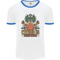 RPG Role Playing Games Crying Free Action Mens Ringer T-Shirt White/Royal Blue