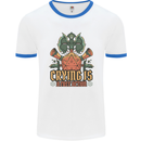 RPG Role Playing Games Crying Free Action Mens Ringer T-Shirt White/Royal Blue