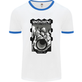 Anime Astronaut Spaceman Alien Mens Ringer T-Shirt White/Royal Blue