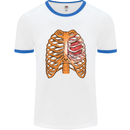 RPG Ribs Role Play Games Dice Mens Ringer T-Shirt White/Royal Blue