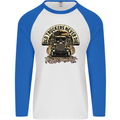 Old Truckers Never Die Lorry Driver Lorries Mens L/S Baseball T-Shirt White/Royal Blue