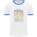 Future Mommy New Baby in Progress Pregnancy Mens Ringer T-Shirt White/Royal Blue