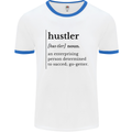Hustler Definition Entrepreneur Hustle Mens Ringer T-Shirt White/Royal Blue