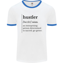 Hustler Definition Entrepreneur Hustle Mens Ringer T-Shirt White/Royal Blue
