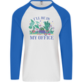 Gardening Funny Gardener Garden Plants Mens L/S Baseball T-Shirt White/Royal Blue