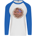 Mechanic Real Men Smell Like Diesel Mens L/S Baseball T-Shirt White/Royal Blue