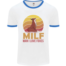 MILF Man I Love Foxes Fox Mens Ringer T-Shirt White/Royal Blue