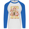 In Love With Mary Jane Funny Weed Mens L/S Baseball T-Shirt White/Royal Blue