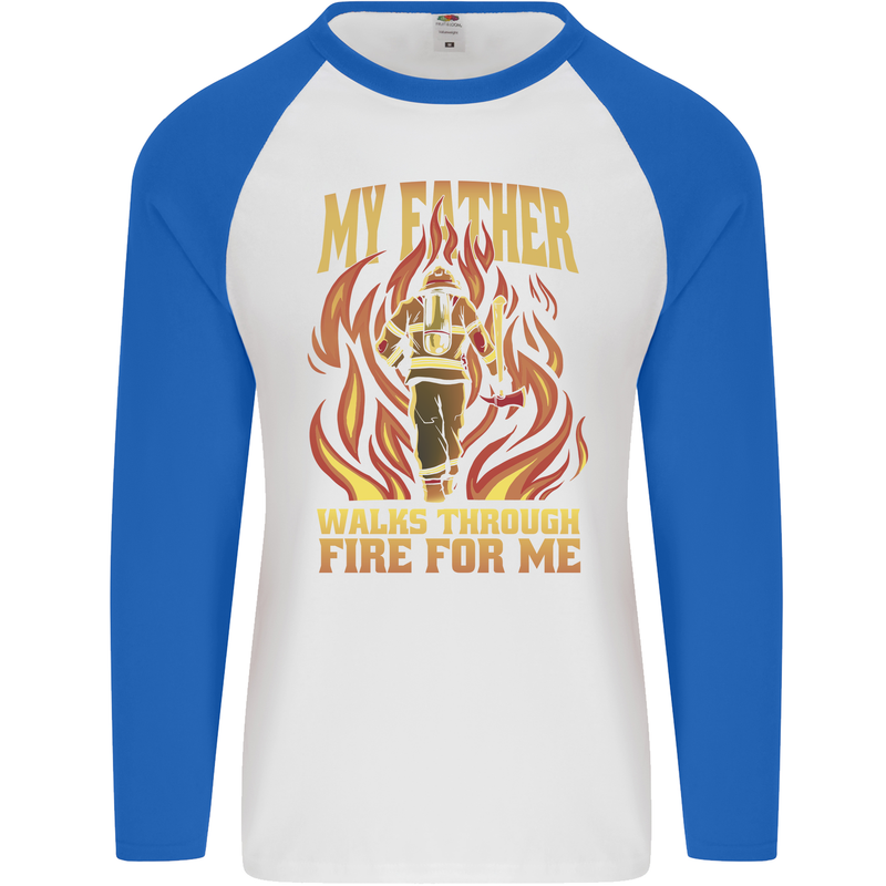 In Love With Mary Jane Funny Weed Mens L/S Baseball T-Shirt White/Royal Blue