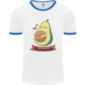 Mamacado New Baby Pregnancy Pregnant Mens Ringer T-Shirt White/Royal Blue