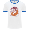The Anatomy of a Corgi Dog Mens Ringer T-Shirt White/Royal Blue