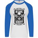 Im a Mechanic No Wont Fix For Free Funny Mens L/S Baseball T-Shirt White/Royal Blue