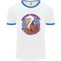 Hippidy Hoppidy Get Off My Property Gun Rights Mens Ringer T-Shirt White/Royal Blue