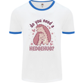 Hedgehogs Do You Need a Hedgehug Funny Mens Ringer T-Shirt White/Royal Blue