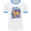 This Guy Loves His Chow Chow Dog Mens Ringer T-Shirt White/Royal Blue