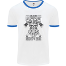 German Viking Mens Ringer T-Shirt White/Royal Blue