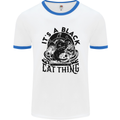 Its a Black Cat Thing Halloween Mens Ringer T-Shirt White/Royal Blue