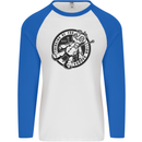 Thinking of You Voodoo Doll Mens L/S Baseball T-Shirt White/Royal Blue