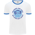 Elephant Did I Roll My Eyes Out Loud Mens Ringer T-Shirt White/Royal Blue