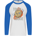 A Tough Cookie Funny MMA Mixed Martial Arts Mens L/S Baseball T-Shirt White/Royal Blue