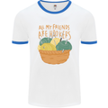 Friends Hookers Funny Crochet Knitting Mens Ringer T-Shirt White/Royal Blue