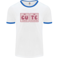 Cute Funny Periodic Table Mens Ringer T-Shirt White/Royal Blue