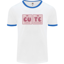 Cute Funny Periodic Table Mens Ringer T-Shirt White/Royal Blue