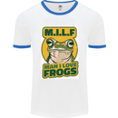 MILF Man I Love Frogs Mens Ringer T-Shirt White/Royal Blue