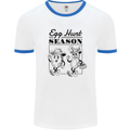 Easter Egg Hunt Season Mens Ringer T-Shirt White/Royal Blue