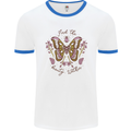 Beauty Within Butterfly Butterflies Mens Ringer T-Shirt White/Royal Blue