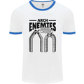 Arch Enemies Funny Architect Builder Mens Ringer T-Shirt White/Royal Blue