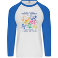 A Day Without Video Games Mens L/S Baseball T-Shirt White/Royal Blue