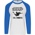 ETA 3 Mins Parachute Regiment Para 1 2 3 4 Mens L/S Baseball T-Shirt White/Royal Blue