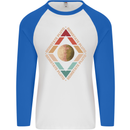 Reinstate Pluto Funny Astronomy Mens L/S Baseball T-Shirt White/Royal Blue