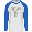 Archaeologist Glass Funny Archaeology Mens L/S Baseball T-Shirt White/Royal Blue