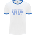 Schrodingers Cat Dead Alive Mens Ringer T-Shirt White/Royal Blue
