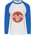 Angry Mom New Baby Pregnancy Pregnant Mens L/S Baseball T-Shirt White/Royal Blue