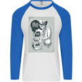 Steampunk Music Event Mens L/S Baseball T-Shirt White/Royal Blue
