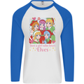 Anime A Girl Who Loves Elves Christmas Xmas Mens L/S Baseball T-Shirt White/Royal Blue