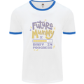 Future Mummy New Baby in Progress Pregnancy Mens Ringer T-Shirt White/Royal Blue