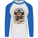 The Greatest Sailorman Sailing Sailor Mens L/S Baseball T-Shirt White/Royal Blue