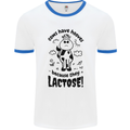 Cows Have Hooves Because They Lack Toes Mens Ringer T-Shirt White/Royal Blue