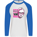 Women Empowerment Feminism Feminist Mens L/S Baseball T-Shirt White/Royal Blue