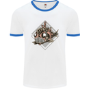 A Steampunk Fish Mens Ringer T-Shirt White/Royal Blue