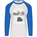 NFT Newts Frogs Toads Mens L/S Baseball T-Shirt White/Royal Blue
