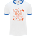 Not a Food Belly New Baby Pregnancy Pregnant Mens Ringer T-Shirt White/Royal Blue