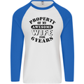 6th Wedding Anniversary 6 Year Funny Wife Mens L/S Baseball T-Shirt White/Royal Blue