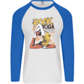 Rock Yoga Queen Mens L/S Baseball T-Shirt White/Royal Blue