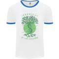 Genealogy Its All Relative Funny DNA Ancestry Mens Ringer T-Shirt White/Royal Blue